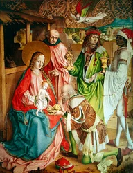 Adoration of the Magi, Far Right Panel from the Retable on the High Altar, 1480
